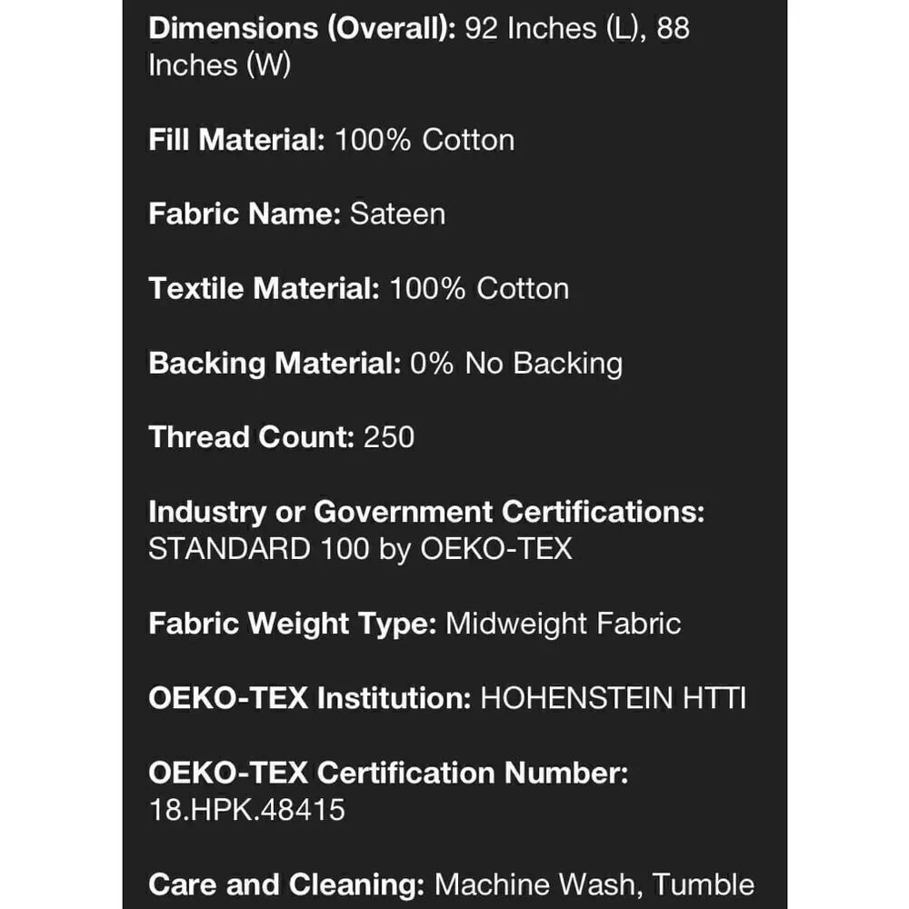 Threshold Washed Santeen Bed Quilt Blanket